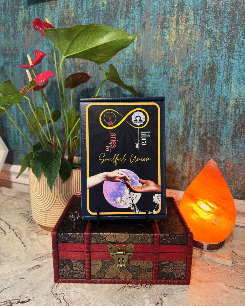 Soulful Union Master Key Bundle — sacred box for love, balance, and self-alignment with Aries Libra energy.